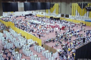 For one or two days, the Hearnes Center is converted into a blood collection factory, driven by thousands of students.
