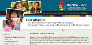 rainbow house website screenshot